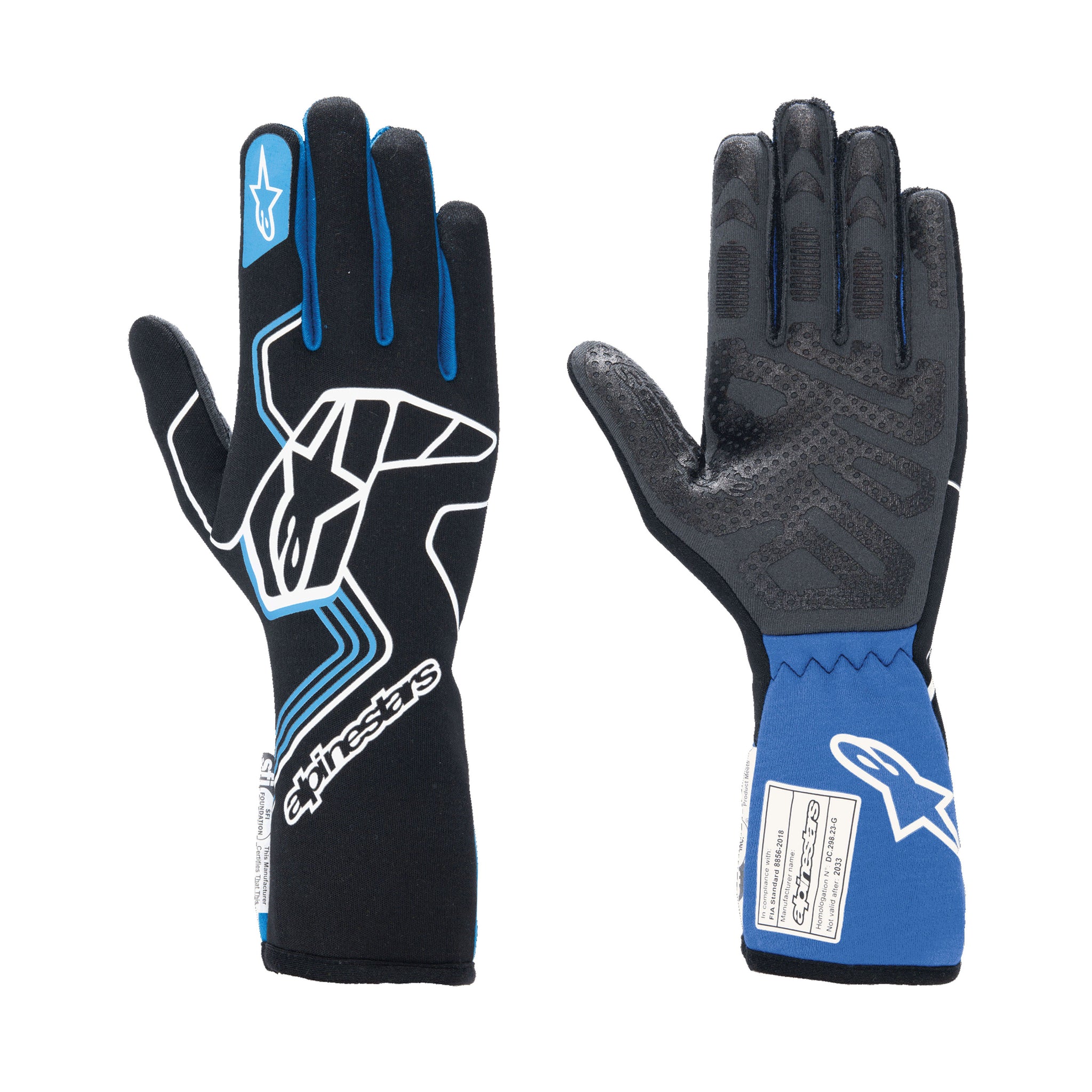 Tech-1 Race V4 Gloves XL / Black/Blue