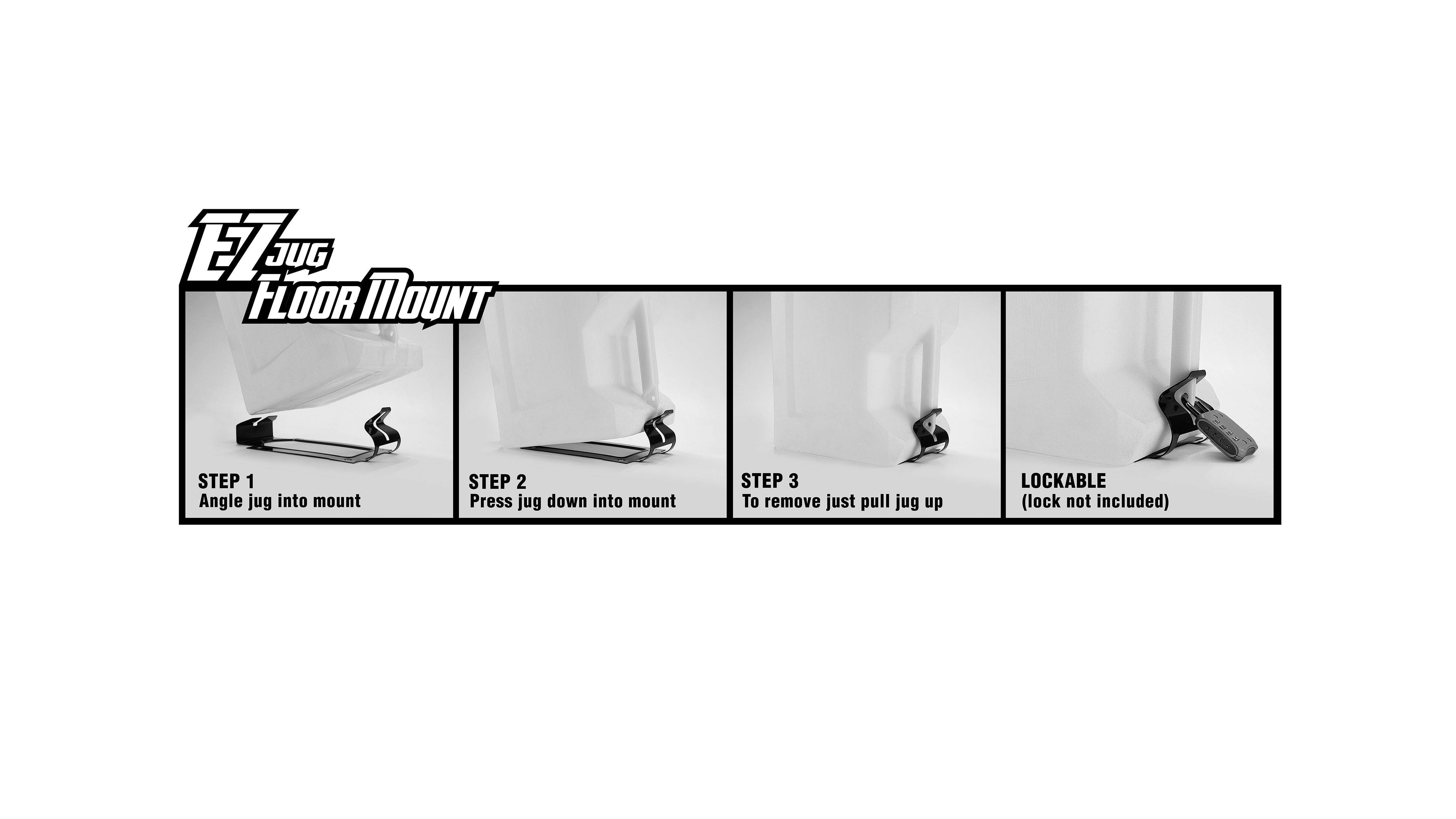 EZ fuel jug transport mount for EZ3 & EZ5