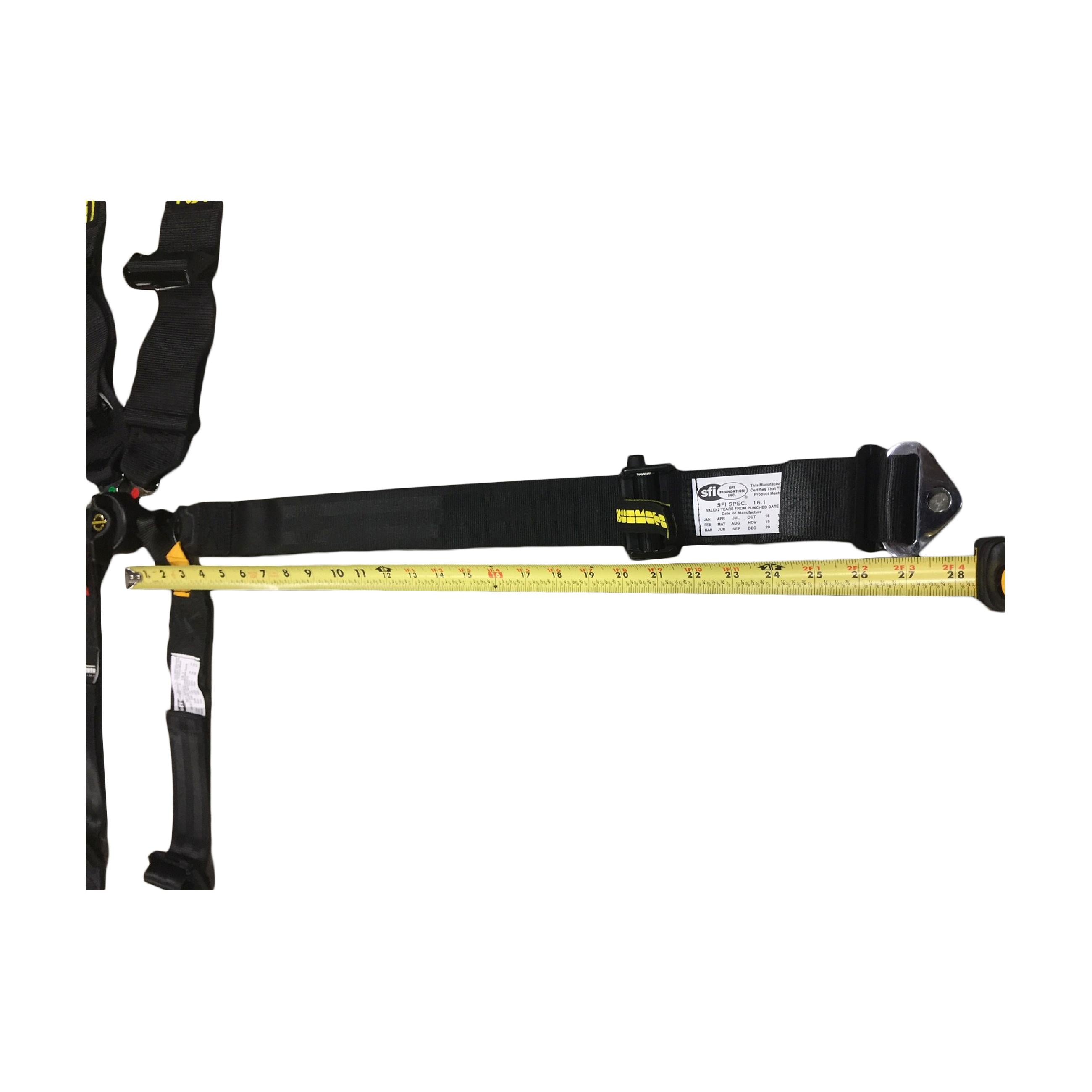 Lap Belt Length - Fully Extended