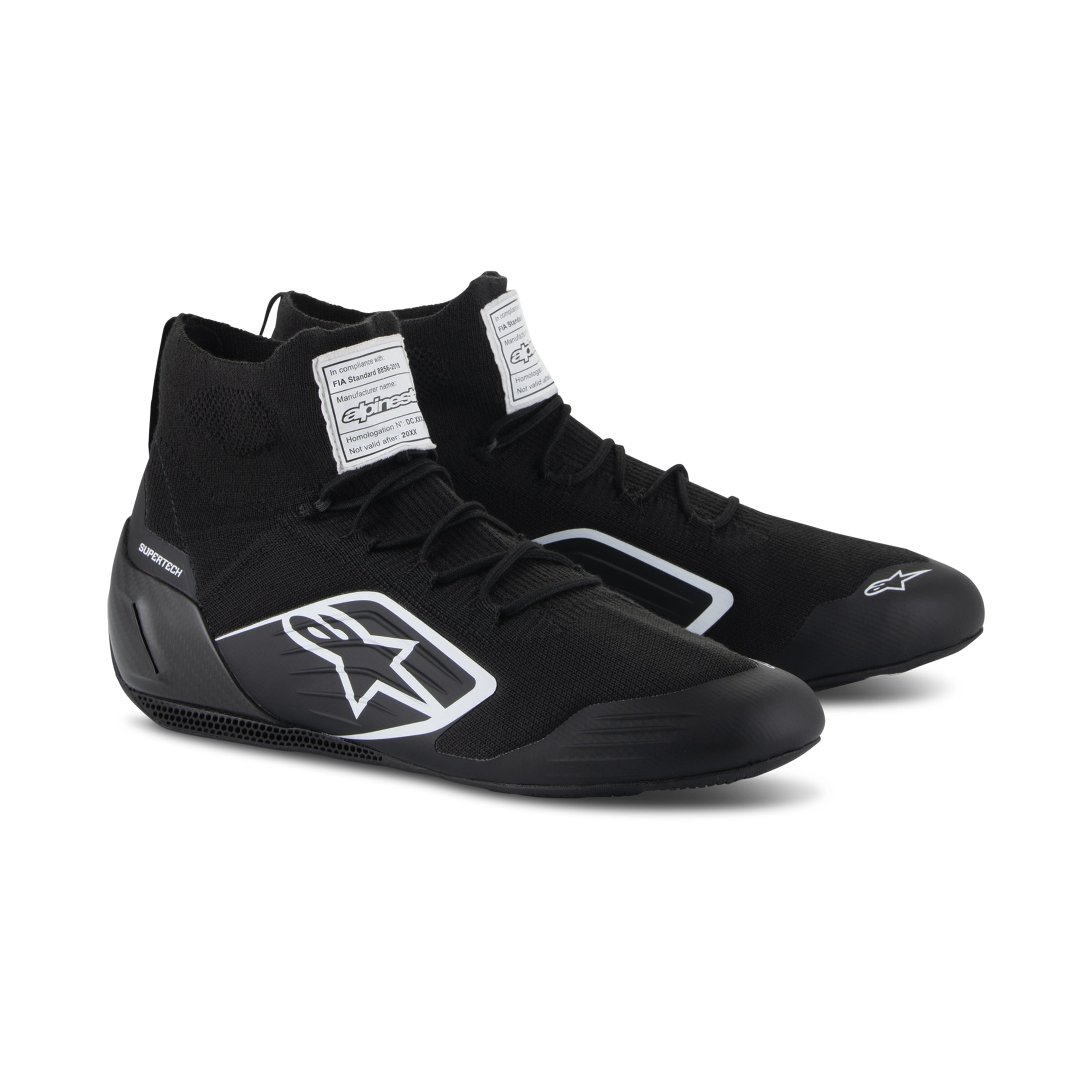 sevenstars ③ AStars SUPERTECH SHOES US- BLACK- SFI/FIA-