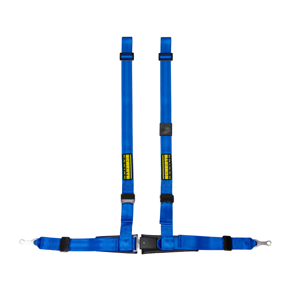 Schroth Rallye Cross ASM-bolt in laps and wrapped shoulder belts