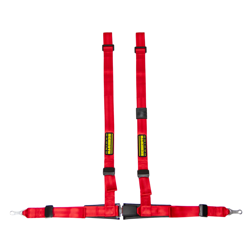 Schroth Rallye Cross ASM-bolt in laps and wrapped shoulder belts