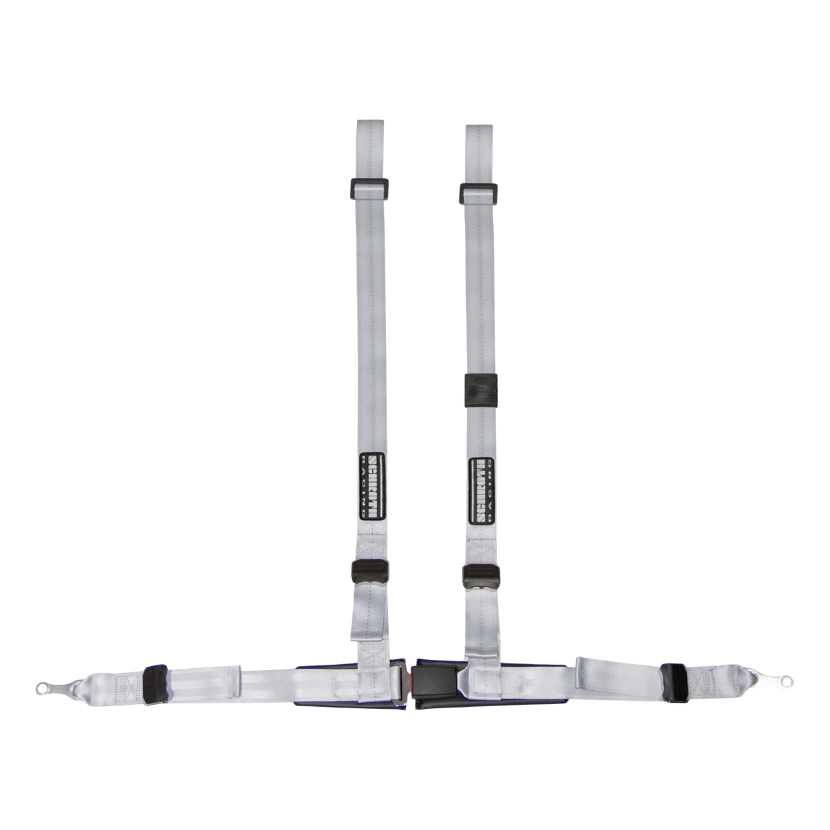 Schroth Rallye Cross ASM-bolt in laps and wrapped shoulder belts