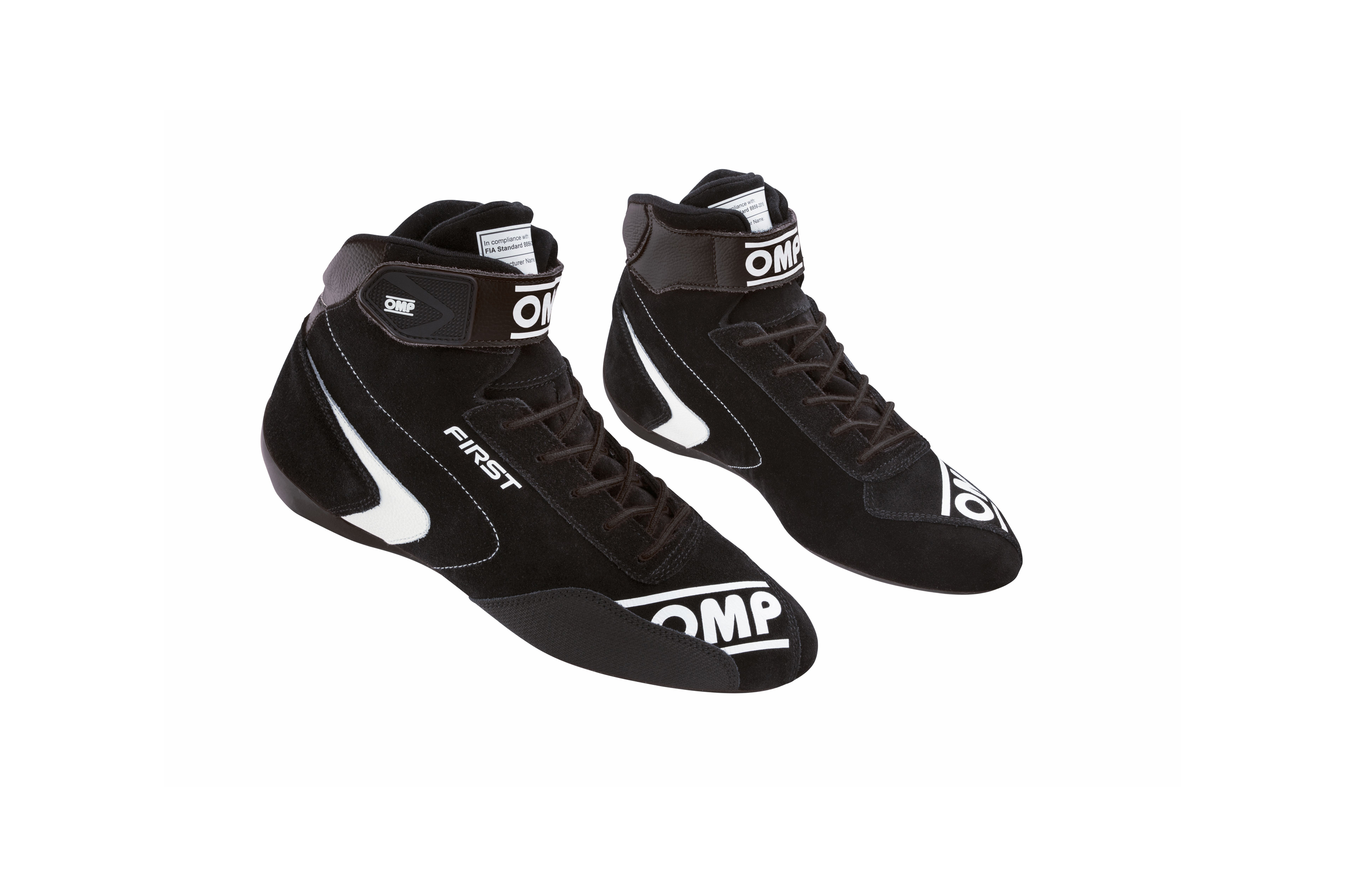 Omp First Shoes Black/White Size 42 Fia 8856-2018 Omp First Shoes Black/White Size 42 Fia 8856-2018