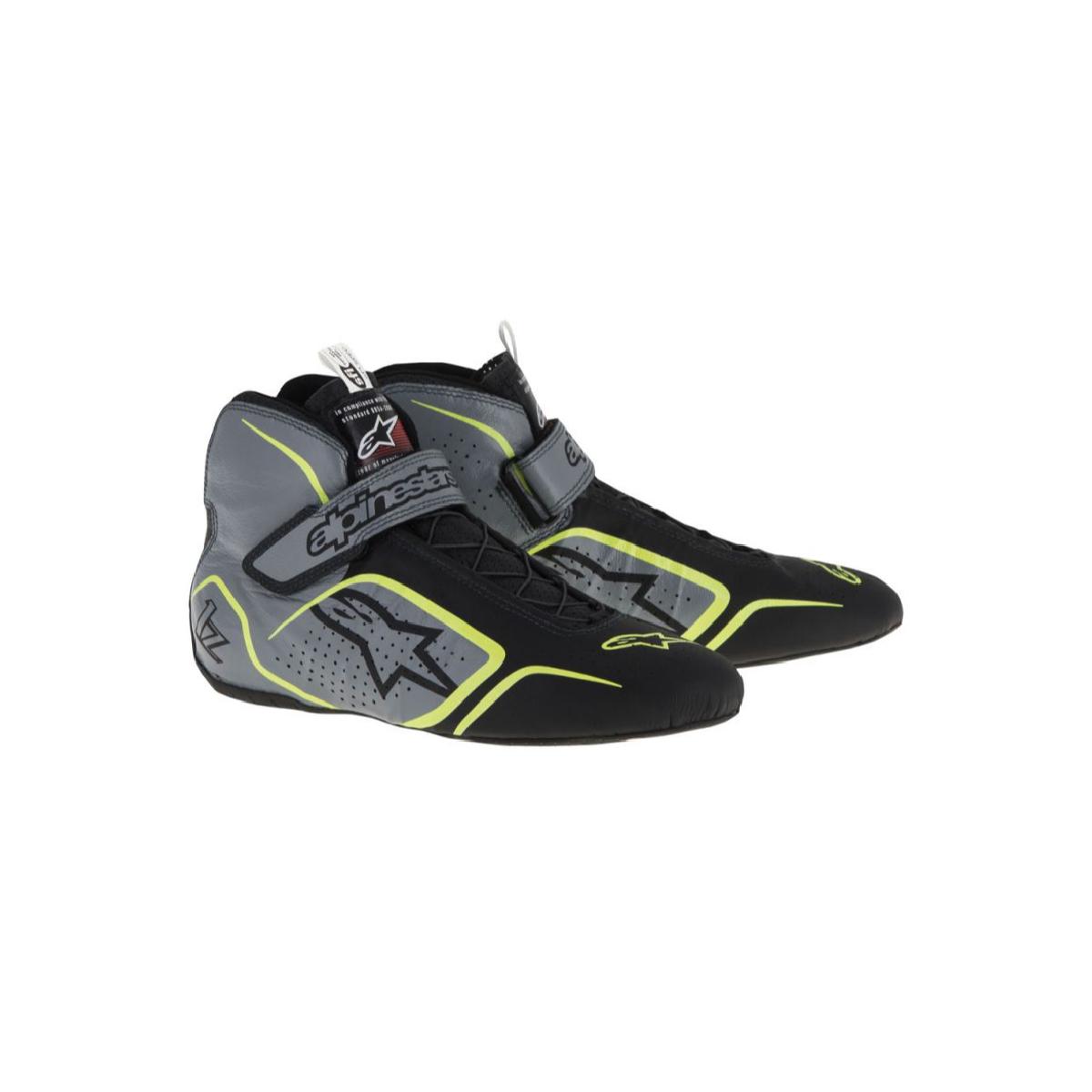 Black/Yellow, Size 13 Alpinestars Mens Race Driving Shoes and Boot